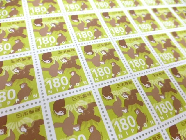 普通切手　180円切手シート