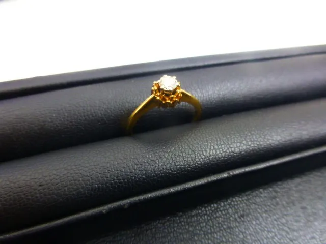 24金　リング　ダイヤモンド